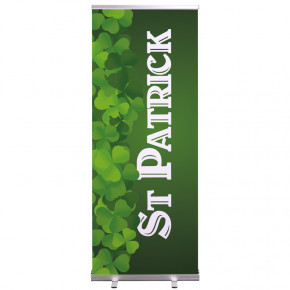 Roll-up Prêt à imprimer "Fête St Patrick" (avec housse de transport) 80x200 cm - Modèle 1 MACAP