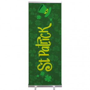 Roll-up Prêt à imprimer "Fête St Patrick" (avec housse de transport) 80x200 cm - Modèle 2 MACAP