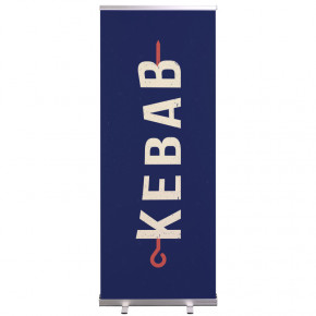 Roll-up Prêt à imprimer "Kebab" (avec housse de transport) 80x200 cm - Modèle 2 MACAP