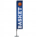 Beach flag Oriflamme Potence 3,50 m|Visuel "Basket"- Modèle 1