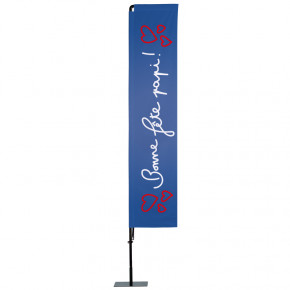 Beach flag Prêt à imprimer "Fête des grands-pères" (kit avec platine carrée) 3,5 m - Modèle 1 MACAP