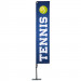 Beach flag Oriflamme Potence 3,50 m|Visuel "Tennis"- Modèle 1
