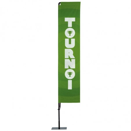 Beach flag Prêt à imprimer "Tournoi" (kit avec platine carrée) 3,5 m - Modèle 1 MACAP