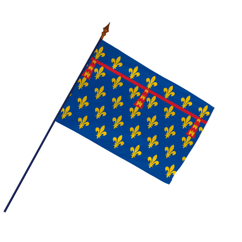 Drapeau Province Artois avec hampe et ourlets côtés | MACAP