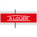 Banderole PVC Oeillets 100x400 cm|PLV "A louer"- Modèle 3