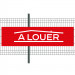 Banderole PVC Oeillets 80x300 cm|PLV "A louer"- Modèle 3