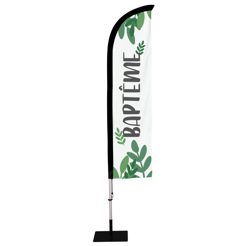 Kit Beachflag - Oriflamme classique fourreau noir - Beach flag - MACAP