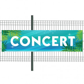 Banderole Prête à imprimer "Concert" (fixation oeillets) 80x300 cm - Modèle 3 MACAP