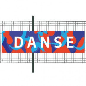 Banderole Prête à imprimer "Danse" (fixation oeillets) 80x300 cm - Modèle 1 MACAP