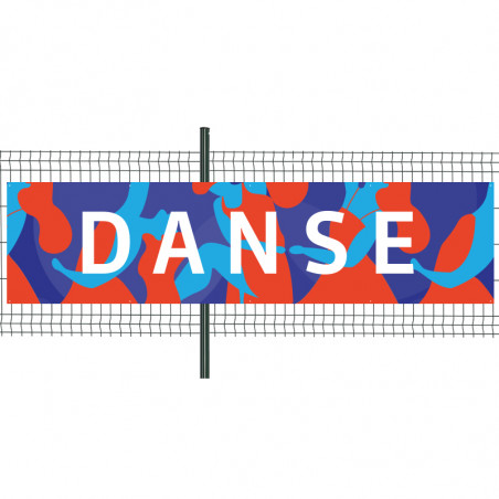 Banderole Prête à imprimer "Danse" (fixation oeillets) 100x400 cm - Modèle 1 MACAP