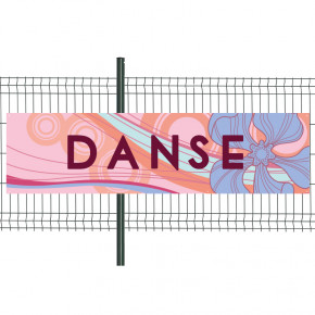 Banderole Prête à imprimer "Danse" (fixation oeillets) 80x300 cm - Modèle 2 MACAP