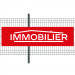 Banderole PVC Oeillets 80x300 cm|PLV "Immobilier"- Modèle 1