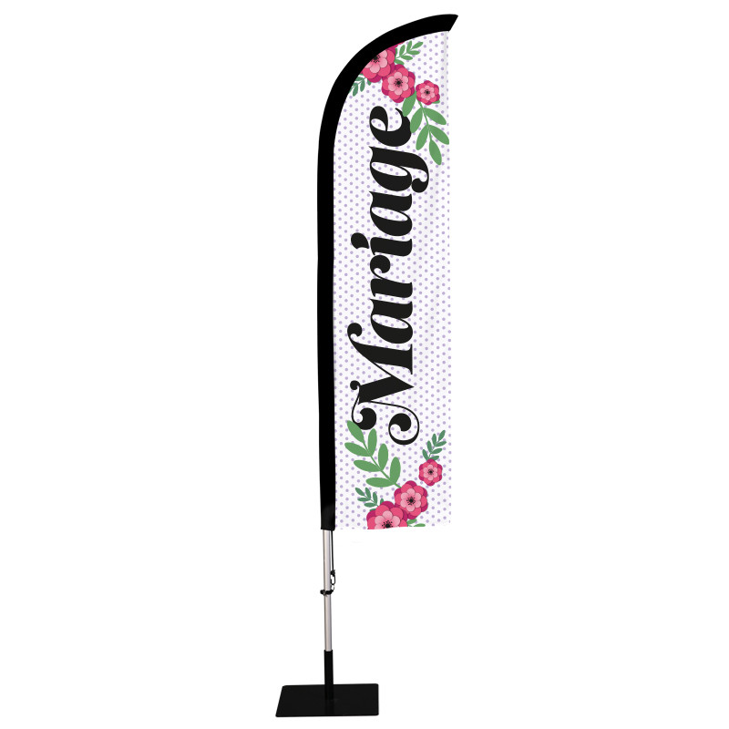 Kit Beachflag - Oriflamme classique fourreau noir - Beach flag - MACAP