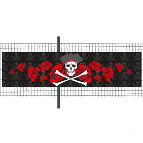 Banderole Prête à imprimer "Pirate" (fixation oeillets) 100x400 cm - Modèle 1 MACAP