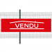Banderole PVC Oeillets 80x300 cm|PLV "Vendu"- Modèle 1