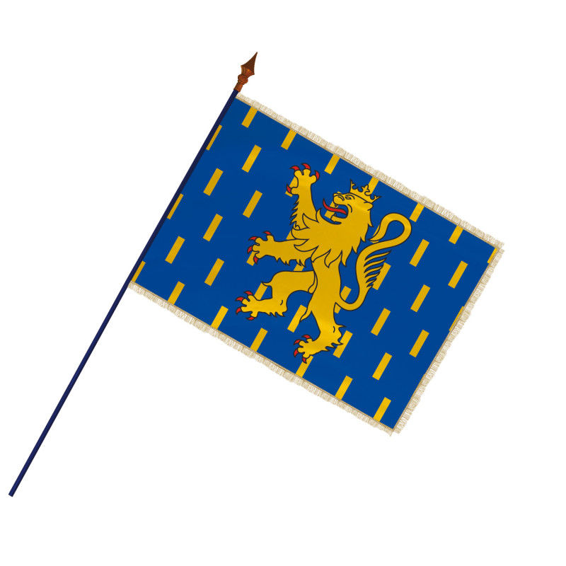 Drapeau Franche-Comté 60x90 Cm – Polyester Résistant, Couleurs Intenses Anti-UV, 2 Œillets Métalliques