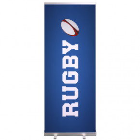 Roll-up Prêt à imprimer "Rugby" (avec housse de transport) 80x200 cm - Modèle 1 MACAP