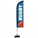 Beach flag Oriflamme classique 2,8 m|Visuel "Rugby"- Modèle 2