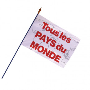 Drapeau des Pays du Monde - finition ourlets côtés -MACAP