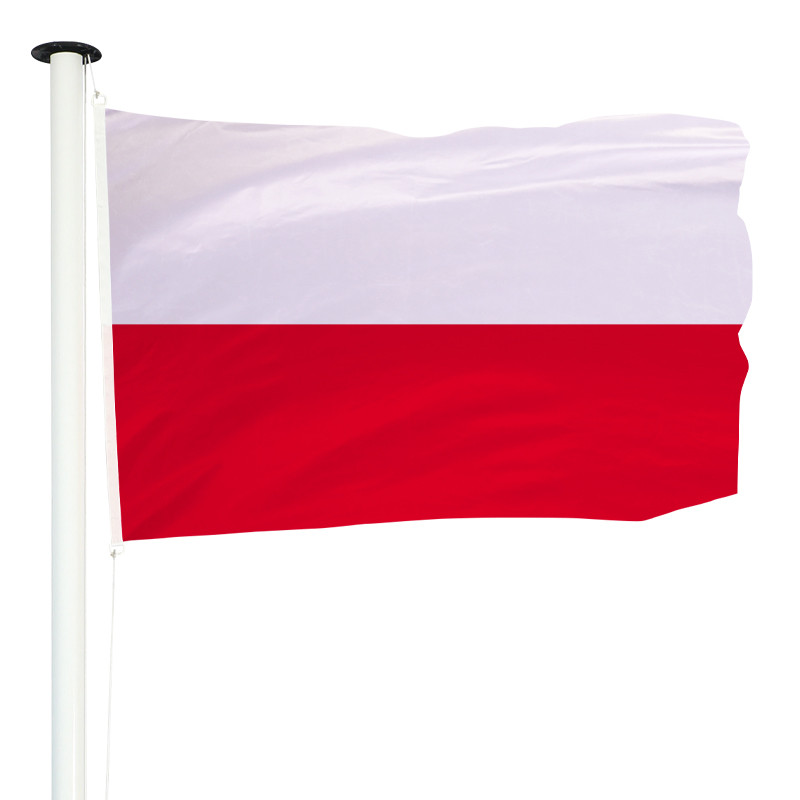 Pologne pays drapeau coloré icône plat conception graphique