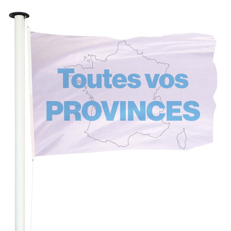 Drapeau pavillon officiel pour mât des provinces françaises - MACAP