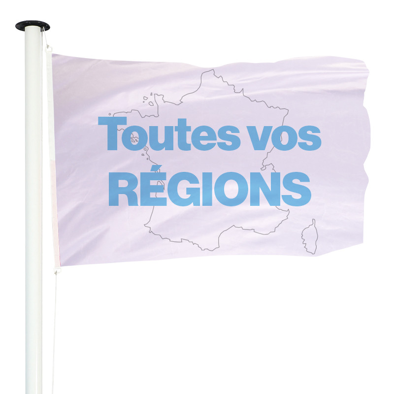 Drapeau La Réunion pour mât - Région