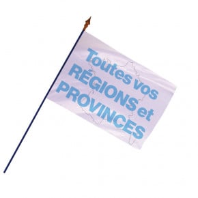 Drapeau des Régions et Provinces  - Finition ourlets côtés | MACAP