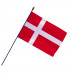 Drapeau Danemark avec hampe (Officiel)
