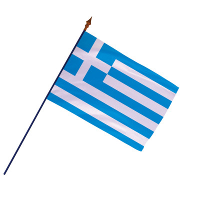 Drapeau officiel Grèce sur hampe