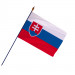 Drapeau Slovaquie avec hampe (Officiel)