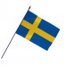 Drapeau Suède avec hampe (Officiel)