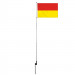 Mât avec pied à planter pour drapeau de baignade Rouge et Jaune (nouvelle réglementation)