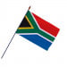 Drapeau Afrique du Sud avec hampe (Officiel)