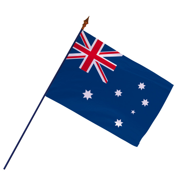 Drapeau des Australie avec hampe