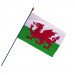 Drapeau Pays de Galles avec hampe (Officiel)