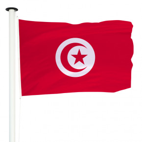 Drapeau Tunisie officiel pour mât