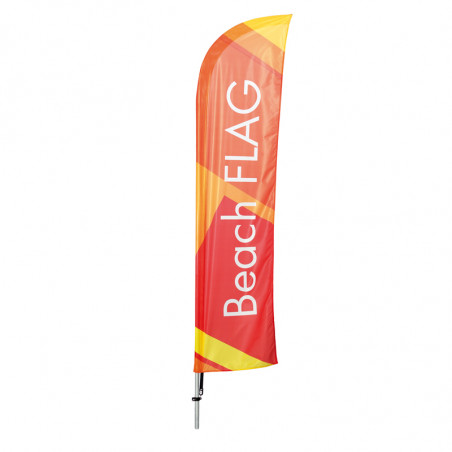 Beach flag - Oriflamme CLASSIQUE ( MAT + VOILE fourreau maille) - MACAP