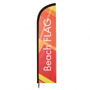 Beach flag - Oriflamme CLASSIQUE (VOILE SEULE fourreau noir) - MACAP