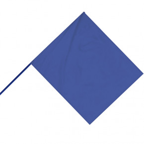 Drapeau de Course : Bleu (hampe en bois bleue)