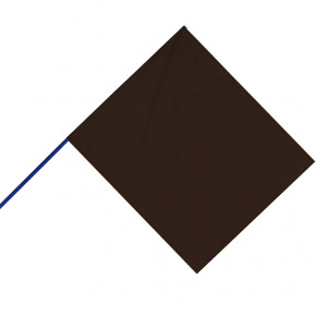 Drapeau de Course : noir (hampe en bois bleue)