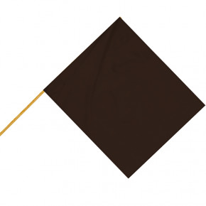 Drapeau de Course : noir (hampe en bois brut)