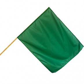 Drapeau de Course : vert (hampe en bois brut)