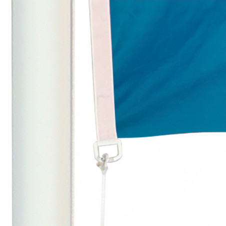 Drapeau pour Mât Classique (forme carrée) - vue oeillet bas - MACAP