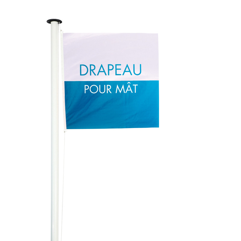 Drapeau publicitaire pour Mât Classique (forme carrée)