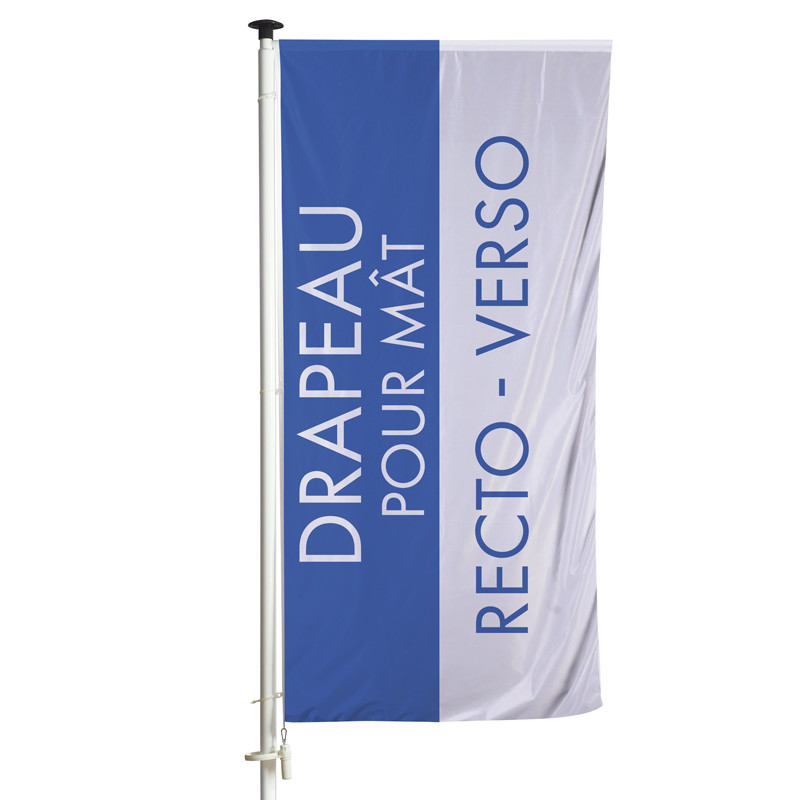 Drapeau pour Mât Potence à Fourreau Recto Verso (forme verticale) - MACAP