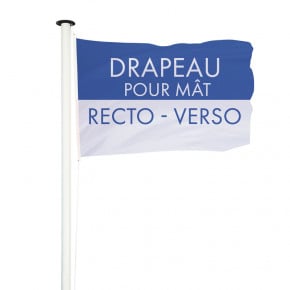 Drapeau pour Mât Classique Recto Verso (forme horizontale) - MACAP