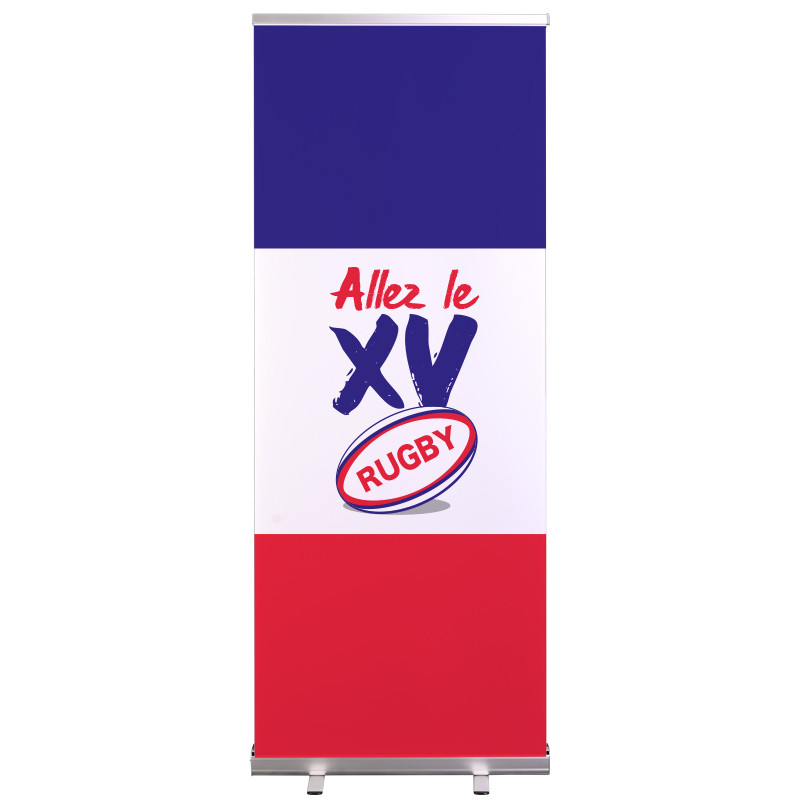 Roll-up Prêt à imprimer "Rugby" (avec housse de transport) 80x200 cm - Modèle 4 MACAP