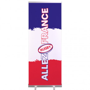 Roll-up Prêt à imprimer "Rugby" (avec housse de transport) 80x200 cm - Modèle 5 MACAP