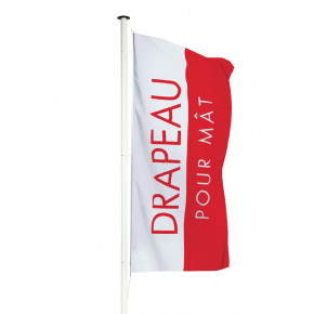 Drapeau pour mât potence à fourreau - Drapeau pour mât personnalisé