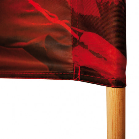 Fourreau bas ouvert du Drapeau Textile personnalisé avec Double Hampe en bois